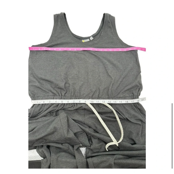 Zella Gwen Sleeveless Knit Summer Romper Jumpsuit in Grey NWT - Picture 4 of 8